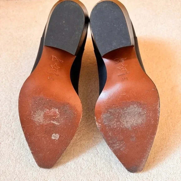 Dior Black Ankle Heeled Boots - Picture 2 of 4